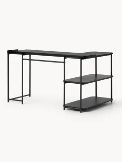 Westwing Collection Escritorio esquinero de madera de fresno Renee