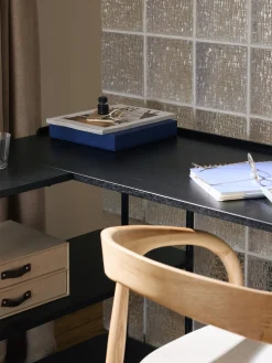 Westwing Collection Escritorio esquinero de madera de fresno Renee