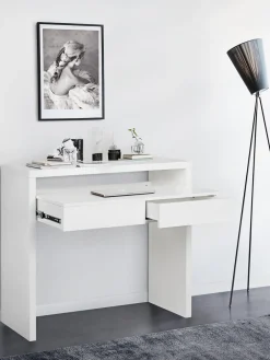 Woodman Escritorio estrecho con tablero extensible Teresa^ Escritorios|Escritorios