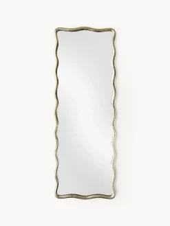 Westwing Collection Espejo de cuerpo entero de metal ondulado Reggie