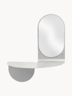 &k Amsterdam Espejo de pared artesanal con estante Flip^ Espejos De Pared|Espejos De Pared