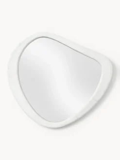 Westwing Collection Espejo de pared con marco de mármol Meringue