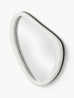 Westwing Collection Espejo de pared con marco de mármol Meringue