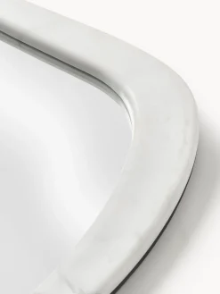 Westwing Collection Espejo de pared con marco de mármol Meringue