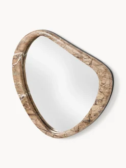 Westwing Collection Espejo de pared con marco de mármol Meringue^ Jarrones|Decoración