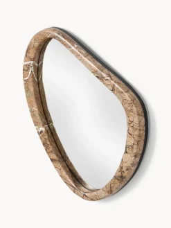 Westwing Collection Espejo de pared con marco de mármol Meringue^ Jarrones|Decoración