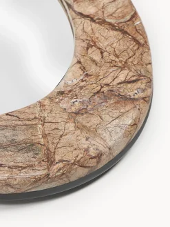 Westwing Collection Espejo de pared con marco de mármol Meringue