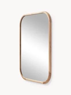 Westwing Collection Espejo de pared de madera de roble Levan^ Jarrones|Espejos De Pared