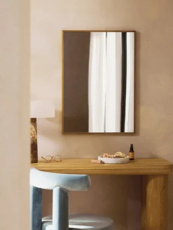 Westwing Collection Espejo de pared de roble Avery^ Jarrones|Espejos De Pared