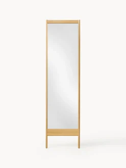 Form & Refine Espejo de pie de madera de roble A Line