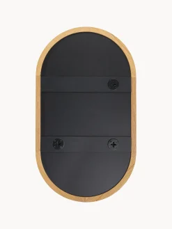 Westwing Collection Espejo ovalado de pared con marco de roble Avery