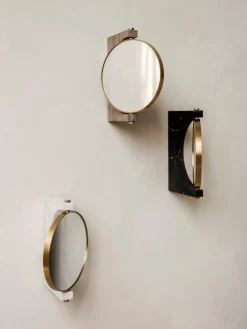 Audo Copenhagen Espejo tocador redondo de mármol de pared Pepe^ Espejos De Maquillaje|Jarrones