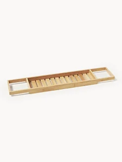 Westwing Collection Estante de bañera de bambú Kit^ Accesorios De Baño|Jarrones