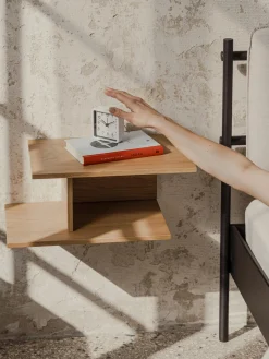 Noo.ma Estante de cama Tann / Izquierda^ Mesitas De Noche|Mesitas De Noche