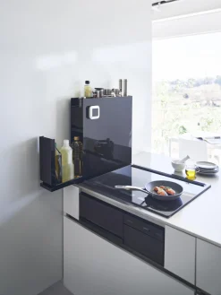 Yamazaki Estante de cocina extraíble de metal Tower^ Almacenaje De Cocina