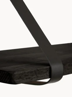 House Nordic Estante de pared con correas de cuero Forno