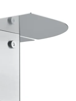 blomus Estante de pared de acero inoxidable Oru