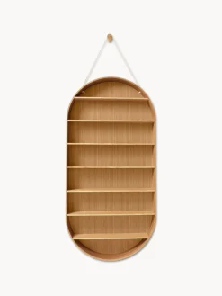 Ferm Living Estante de pared de madera de roble Dorm