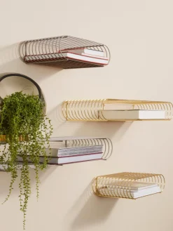 AYTM Estante de pared de metal Curva, 40 cm^ Estanterías De Pared