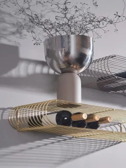 AYTM Estante de pared de metal Curva, 80 cm^ Estanterías De Pared