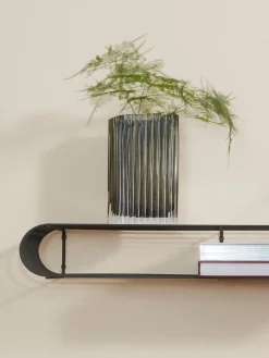 AYTM Estante de pared de metal Curva, 80 cm