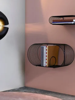 AYTM Estante de pared de metal Curva, 61 cm^ Estanterías De Pared