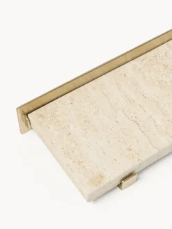 Westwing Collection Estante de pared de mármol Ally, 60 cm^ Estanterías De Pared