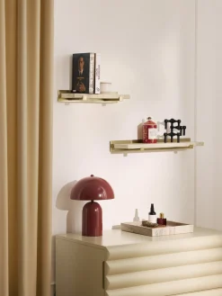 Westwing Collection Estante de pared pequeño de mármol Ally, 40 cm^ Estanterías De Pared