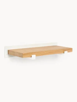 Westwing Collection Estante de pared pequeño de madera de roble Ally, 40 cm^ Estanterías De Pared