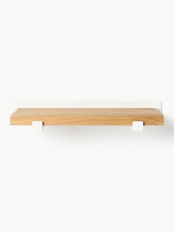 Westwing Collection Estante de pared pequeño de madera de roble Ally, 40 cm^ Estanterías De Pared