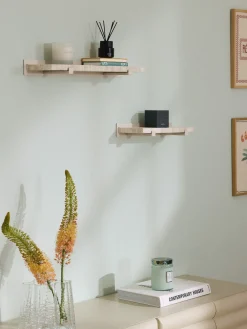 Westwing Collection Estante de pared pequeño de mármol Ally, 40 cm^ Estanterías De Pared