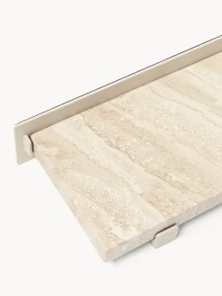 Westwing Collection Estante de pared pequeño de mármol Ally, 40 cm^ Estanterías De Pared