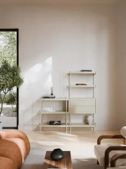 Westwing Collection Estantería alta con cajones Rio^ Librerías|Estanterías