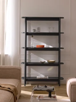 Westwing Collection Estantería alta de madera Libby^ Librerías|Estanterías De Oficina