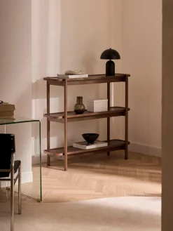 Westwing Collection Estantería baja de madera Libby^ Librerías|Estanterías