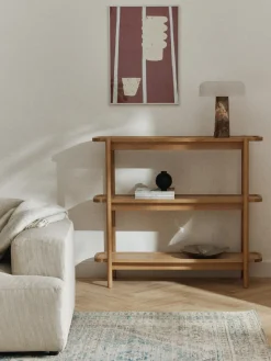 Westwing Collection Estantería baja de madera Libby^ Librerías|Estanterías