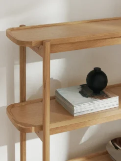 Westwing Collection Estantería baja de madera Libby^ Librerías|Estanterías