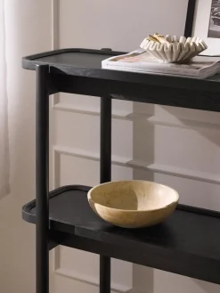 Westwing Collection Estantería baja de madera Libby