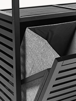 Westwing Collection Estantería de baño de bambú con cestos de ropa Kit^ Armarios De Baño|Estanterías De Baño