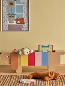 Bloomingville Mini Estantería de madera Charlie^Niños Decoración Infantil|Cestas Y Cajas