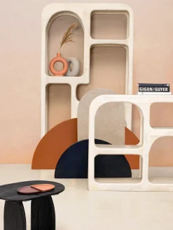 Bizzotto Estantería de madera de mango Cairo^ Librerías|Estanterías