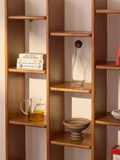 Westwing Collection Estantería de madera de roble Chandler^ Librerías|Estanterías De Oficina