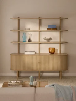 Westwing Collection Estantería grande con frente acanalado Calary