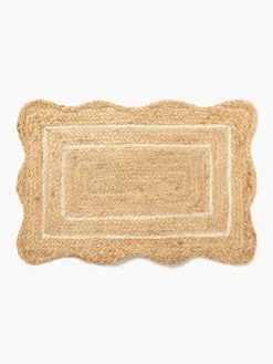 Westwing Collection Felpudo artesanal de yute Fayla^ Felpudos