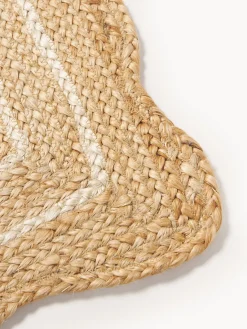 Westwing Collection Felpudo artesanal de yute Fayla^ Felpudos