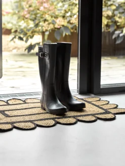 House Doctor Felpudo artesanal de yute Denta^ Felpudos