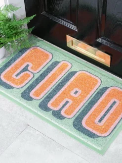 Artsy Doormats Felpudo para interior y exterior Ciao