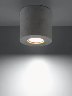 Foco artesanal de cemento Rosalia^ Plafones|Lámparas De Techo