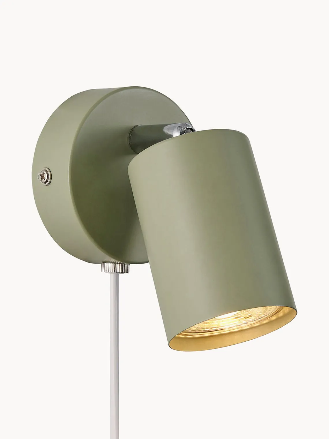 Foco de pared pequeño con enchufe Explore