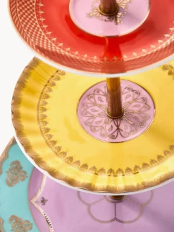 POLSPOTTEN Fuente 3 pisos de porcelana artesanal Grandpa